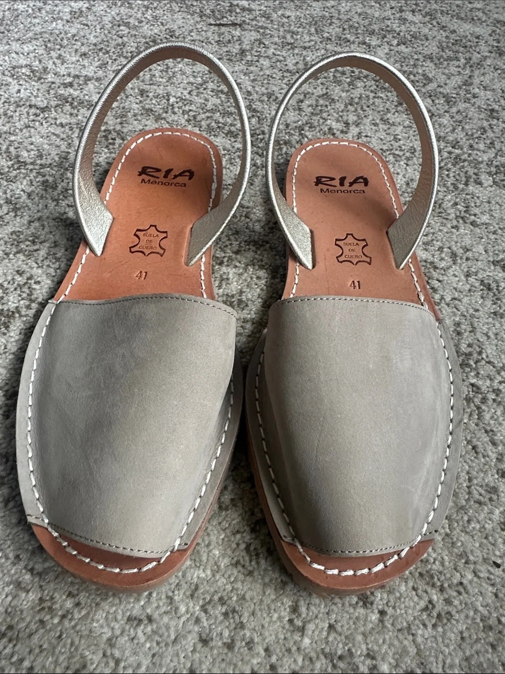 Ria Menorca Slingback Open-toe Le as their Sandals 41/9.5
